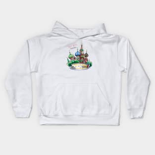 Cathedral of Vasily the Blessed, Moscow, Russia Kids Hoodie